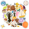 thumbnail image 1 of YEZDIX 35pcs 50pcs Multicolor Teddy Bear Robot Balloon Stickers for Laptops, 1 of 5