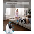 thumbnail image 2 of eufy Security 2K Homey Security Indoor Cam Pan & Tilt, Human and Pet AI, Motion Tracking, Night Vision, MicroSD Card Required (Renewed), White, 2 of 6