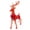 Red, variant on Reindeer Figurines Ornament Nordic Deer Figurines Deer Statue Decor Animal Red