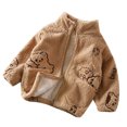 thumbnail image 2 of LSLJS Toddler Baby Kids Winter Boys Girls Solid Color Cute Pattern Long Sleeved Thickening Coat Jacket, 2 of 3