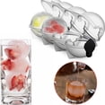 thumbnail image 1 of Oleegame 1PC Baby Popsicle Molds 4 Cavity Ice Cube Maker Ice Grid Sphere Mould Kitchen Tool Silicone Ice Tools Round Homemade Ice Machine White, 1 of 9
