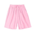 thumbnail image 1 of Tranfacy Shorts pour Femmes, Shorts d'Été pour Femmes, Pantalon Court en Imitation Imprimée et Lin pour Femmes, 1 of 3