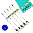 thumbnail image 2 of Appât Toupie Leurres de Pêche à l'Achigan Toupies Cuillère Leurres Hameçons Triples, 2 of 8