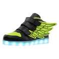 thumbnail image 1 of REDARER Boys' LED Light Up Sneakers – 7-Color USB Rechargeable High Top Luminous Shoes,for Size 4.5-5 Years, 1 of 9