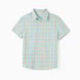 thumbnail image 3 of PatPat Family Matching Green Plaid Shirt or Ruffle Sleeves Bow Side Wrap Bottom Dress with Hidden Snap, 3 of 6