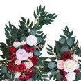 thumbnail image 4 of Rustic Artificial Flower Swag Handmade Hanging Artificial Vine for Parties Arbor Ornament Red, 4 of 9