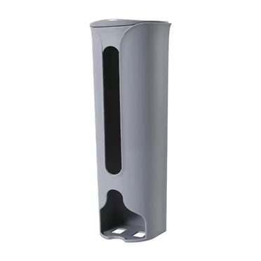 Meitianfacai s Kitchen Plastic Bag Holder, Wall Mount Garbage Storage Bag Dispenser Hanging Trash Can with Cover, Kitchen Trash Bag Holder Dispenser for Plastic Bags