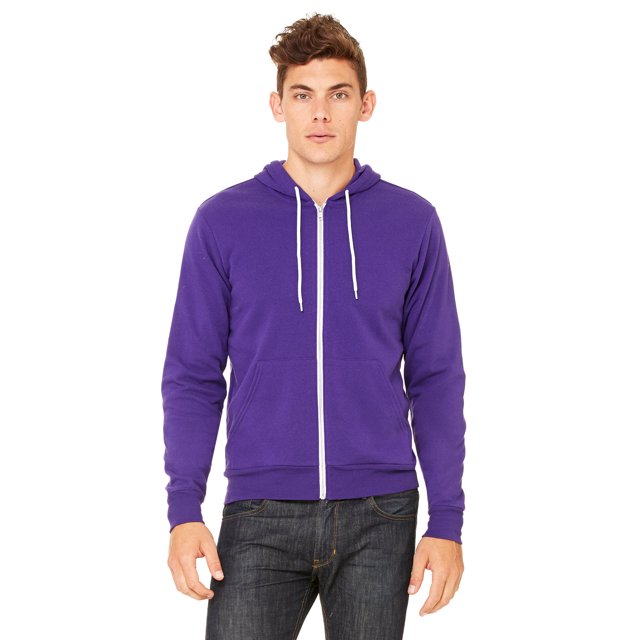 Bella + Canvas Unisex Sponge Fleece Full-Zip Hooded Sweatshirt