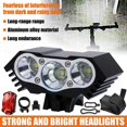 thumbnail image 3 of Lampe de Vélo LED Super Lumineuse 90000LM Torche avant Arrière Rechargeable, 3 of 5