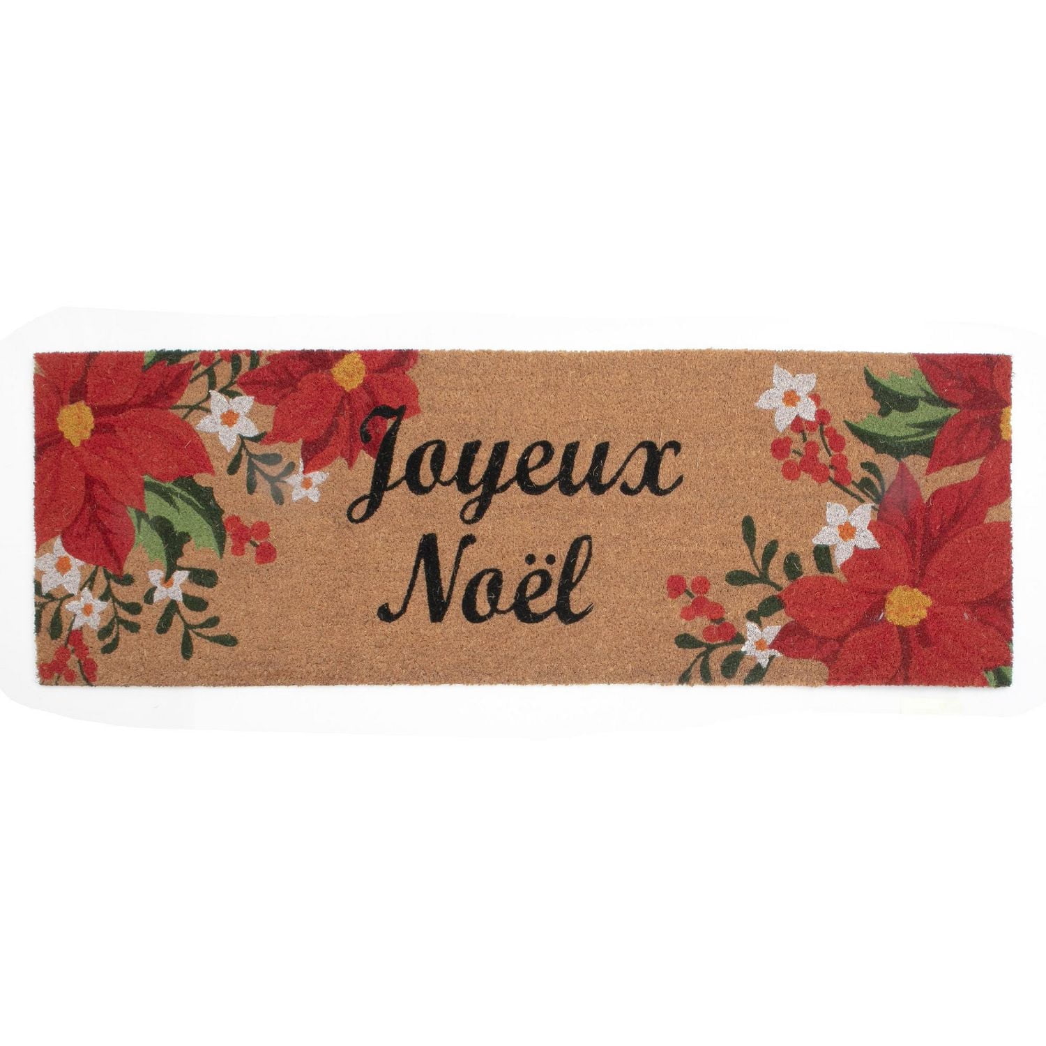 Mat De Porte De La Coire (Poinsettia Joyeuux Noel) (16 X 48)