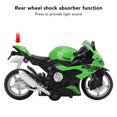 thumbnail image 3 of Alloy Motorcycle Model Toy, High Simulation Kids Motorcycle Toy Sound Effect Lighting Pull Back  for Display Green,Blue,White, 3 of 7