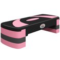 thumbnail image 1 of Soozier Adjustable Aerobic Stepper, Exercise Step Platform, 4"-6"-8", Pink, 1 of 10