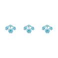 thumbnail image 2 of Decodeary 50pieces Low Maintenance Soft Texture Fabric For Albums And Decorations Realistic Appearance Fiber Wide Application Light Blue 4.5cm 3Set, 2 of 6