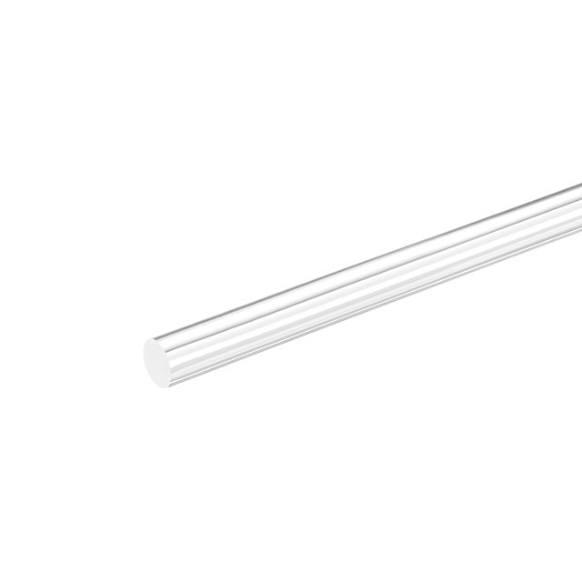 Unique Bargains Tige Ronde en Acrylique, 3/8 Pieds Dia 10 Pieds Longueur, Tige Ronde en Plastique Transparent Clair, Barre en PMMA Pleine