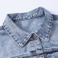 thumbnail image 3 of SHIXIAOO Women's Casual Denim Jacket Slim Fit Long Sleeve Washed Button Up Outerwear for Spring Fall Winter Daily Wear Womens Extra Large Jacket Hot Sweaters, 3 of 8