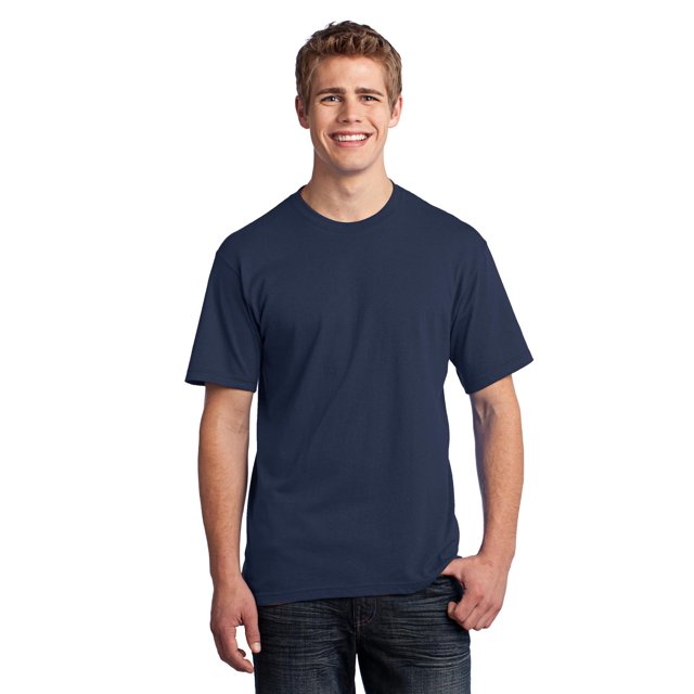 Port & Company All-American Tee. Navy. 4XL.