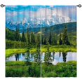 thumbnail image 3 of Purple Gold Marble Valances Set for Kitchen, Purple Grey Gold Abstract Marble Texture Modern Luxury Home Decor Rod Pocket Window Drapes for Living Room Dining Room Office 52x18 Inch + 27x36 Inch X 2, 3 of 6
