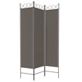 thumbnail image 3 of vidaXL 3-Panel Room Divider Anthracite 120x220 cm Fabric, 3 of 5