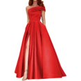 thumbnail image 4 of 2025 Robe Courte Scintillante à une Épaule de Commerce Extérieur Robe en Satin Robe de Soirée Robe Censurée Jupe Tutu de Fête d'Anniversaire Robes pour Femmes Été Invitée de Mariage Verte Fente Haute, 4 of 4