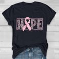 thumbnail image 1 of PVCS Aide T-shirt Rose à Manches Courtes Sensibilisation au Cancer du Sein Halloween pour Femmes, 1 of 4