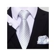 thumbnail image 1 of 1 Set Tie, Pocket Square And Cufflinks Set, Men's 8cm Polka Dot Necktie Suitable For Holidays, Weddings And Work, 1 of 4