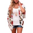 thumbnail image 1 of Cardigans pour Femmes Grande Taille Cardigan Kimono Imprimé pour Femmes Manches Kimono Coupe Ample Chemise Décontractée Hauts Femmes Cardigans Légers en Liquidation, 1 of 9