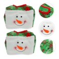 thumbnail image 3 of FESTFENDS 2Pcs Decorative Tissue Storage Bag Green with Non Woven Cloth for Holiday, 3 of 8