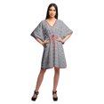 thumbnail image 4 of Moomaya Robe Courte de Caftan de Plage, Robe de Couverture Imprimée, Kaftan pour Femmes, Tenue de Plage, Couverture, 4 of 4