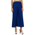 thumbnail image 3 of Bimba Women Flaired Rayon Plain Elastic Waist Wide Leg PalazzoCustom Pants, 3 of 6