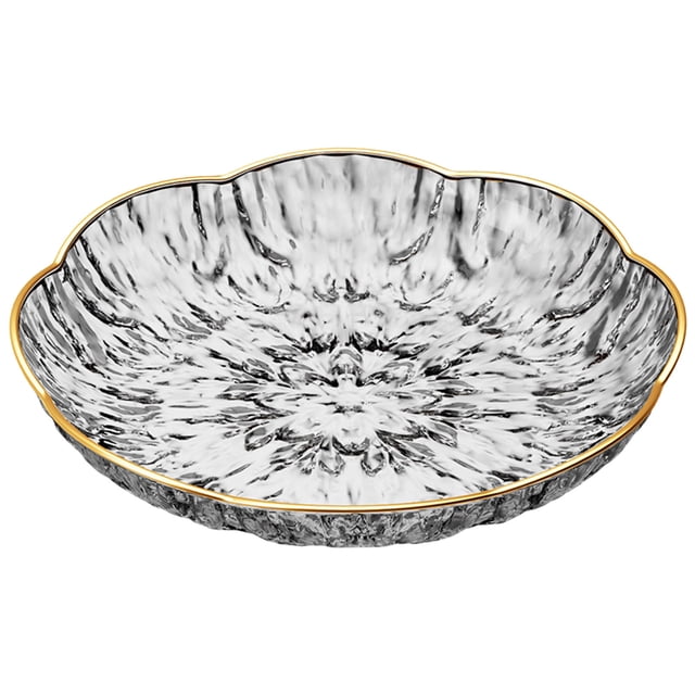 Ohufall 16cm 6.3In Plastic Fruit Platter Serving Tray Coffee Table Decor Home Living Room Candy Upscale Snack Plates