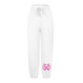 thumbnail image 3 of RXIRUCGD Pantalons Capris pour Femmes Décontractés d'Été en Coton et Lin Pantalons à Jambe Grand Capris Légers Amples Raccourcis, Blanc, Taille : L, 3 of 3