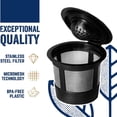 thumbnail image 4 of 12 PCS Reusable K Cups For 2.0 and 1.0 Brewers  Fit For Easy To Use Refillable Single Cup Coffee Filters - Eco Friendly Stainless Steel Mesh Filter, 4 of 5