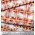 thumbnail image 2 of Soimoi Cotton Duck Fabric Gingham Check Print Sewing Fabric Yard 56 Inch Wide, 2 of 3