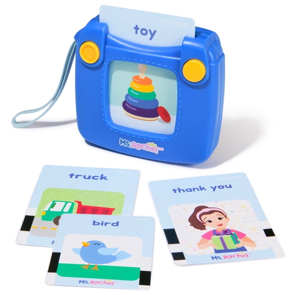 Ms. Rachel, Cartes flash et lecteur électronique First Words officiels, 100 mots, jouets éducatifs et jouets pour tout-petits pour filles et garçons de 1 à plus de 2 ans