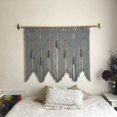 thumbnail image 2 of Macrame Wall Hanging Handwoven Bohemian Cotton Rope Boho Tapestry Home Decor Gray, 2 of 6