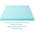 thumbnail image 3 of ViscoLogic Surmatelas en Mousse Mémoire Gel Sans Housse, Surmatelas Très Grand 2 Pouces, 3 of 6