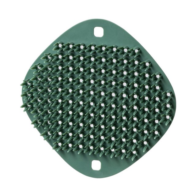 yingyy Brosse de Nettoyage Plaque Salle de Bain Paume Silicone Verre Évier Récurant Ménage Salle de Bain Réutilisable Récurage Tampon à Récurer Vert 1 Ensemble