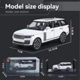 thumbnail image 3 of 1:32 Scale Range Rover 50th Anniversary Collectible Model Car - Alloy & Plastic Construction with 6 Openable Doors, Pull-Back Action, Sound & Light Effects, Rear Wheel Shock Absorbers - 15.5x7x5.8CM,, 3 of 7