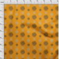 thumbnail image 3 of oneOone Georgette Viscose Fabric Spiral & Floral Block Printed Fabric 1 Yard 42 Inch Wide, 3 of 4