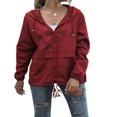 thumbnail image 1 of Alsol Lamesa Imperméables pour Femmes, Manteaux de Pluie Légers, Coupe-Vent, Compressibles, Randonnée en Plein Air, Veste à Capuche, 1 of 6