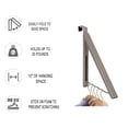 thumbnail image 4 of Big Savings! Over The Door Hanger, Folding Invisible Rear Door Hook with Extendable Hanger, Convenient Storage for Clothes, Coats, Hats, or Towels Sales Today Clearance!, 4 of 9