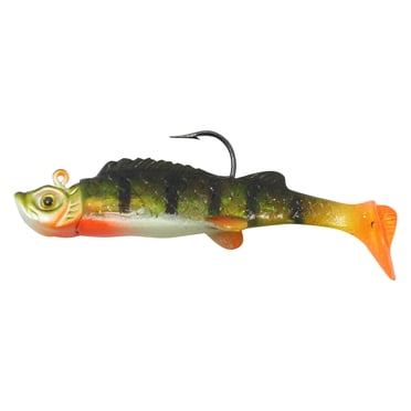 Northland NL-MM4-23 Mimic Minnow Shad 1/4 Oz, #2/0 Hk, 2 1/2" Perch 2/Cd