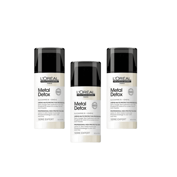Loreal Professionnel Paris Serie Expert Metal Detox High Protection Cream 100 ml 3 Pack