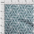 thumbnail image 2 of oneOone Silk Tabby Turquoise Blue Fabric Geometric Sewing Craft Projects Fabric Prints By Yard 42 Inch Wide, 2 of 4