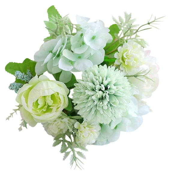 Bwiyojiz 9.4"Lx12.2"H Artificial Flowers Simulated Bouquet of Home Decoration Rose Small Handlebars Roses Decor, Plastic, Gifts for Friend