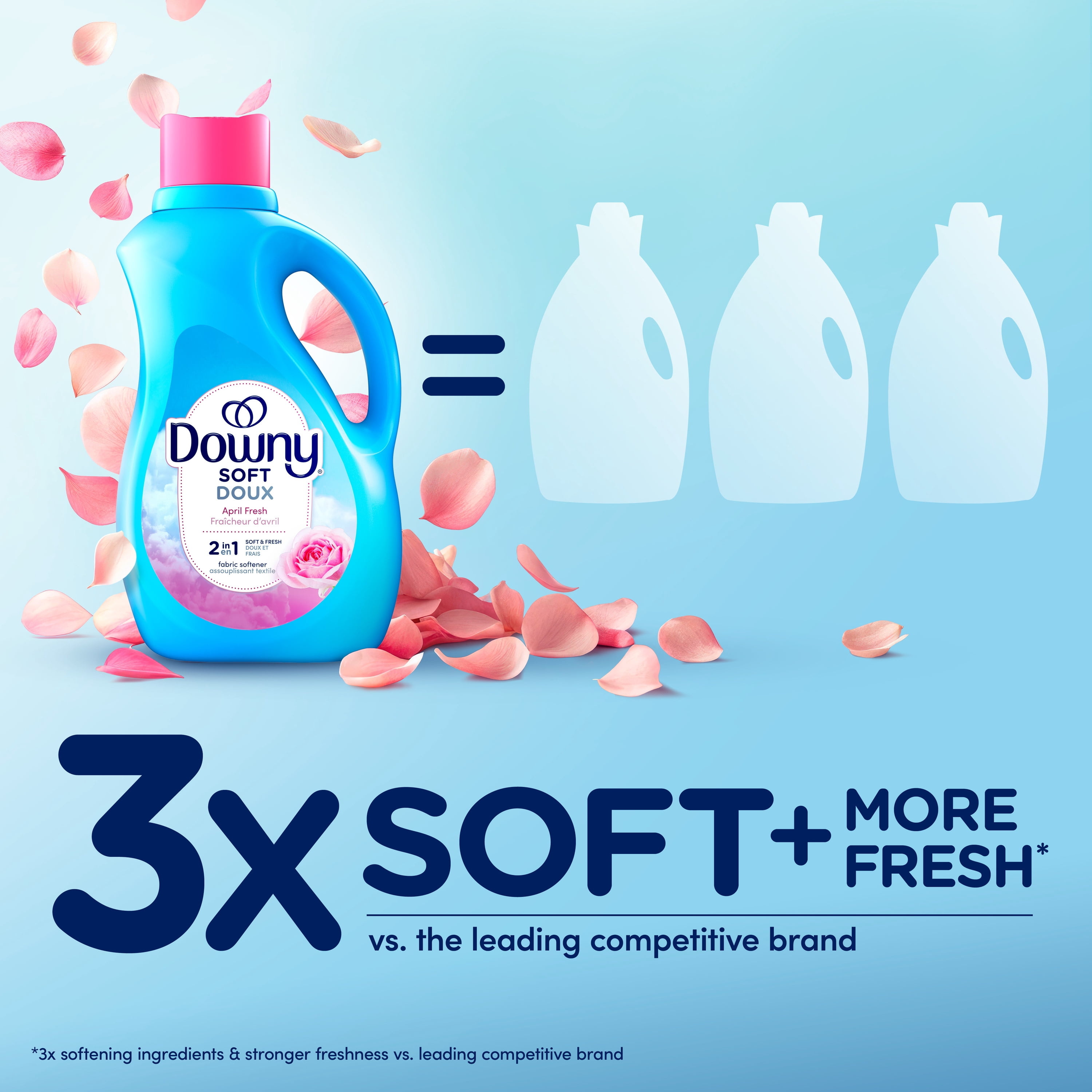 Downy Soft Fabric Softener Liquid, April Fresh Scent, 150 Loads, 3.29 L