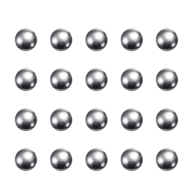 Unique Bargains Billes de Roulement en Acier au Carbone 10 mm Polies avec Précision, Lot de 50
