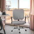 thumbnail image 3 of jifeng 2x Office Chair Covers Washable Dust Slipcover Gaming Chair Rotating Chair Grey set, 3 of 9