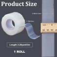 thumbnail image 3 of EIGTHTAIL 3/4 Inch x 65.6ft Bookbinding Repair Tape Black Fabric Tape Adhesive Duct Tape Safe Cloth Library Book Seam Sealing Craft Tape for Bookbinders Hinging Sofa Cord Cable Webbing Re, 3 of 7