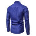 thumbnail image 3 of DPTALR Men's Printed No Iron Loose Button Lapel Long Sleeved Shirt, 3 of 7